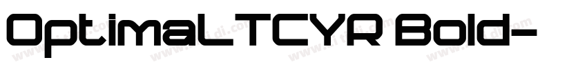 OptimaLTCYR Bold字体转换